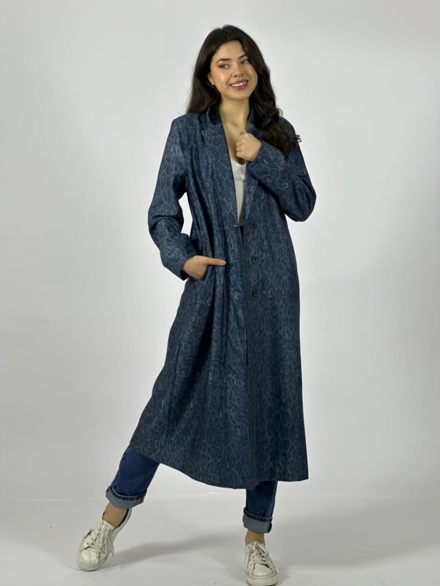 Chaqueta Gamuza Diseño Print A1-291