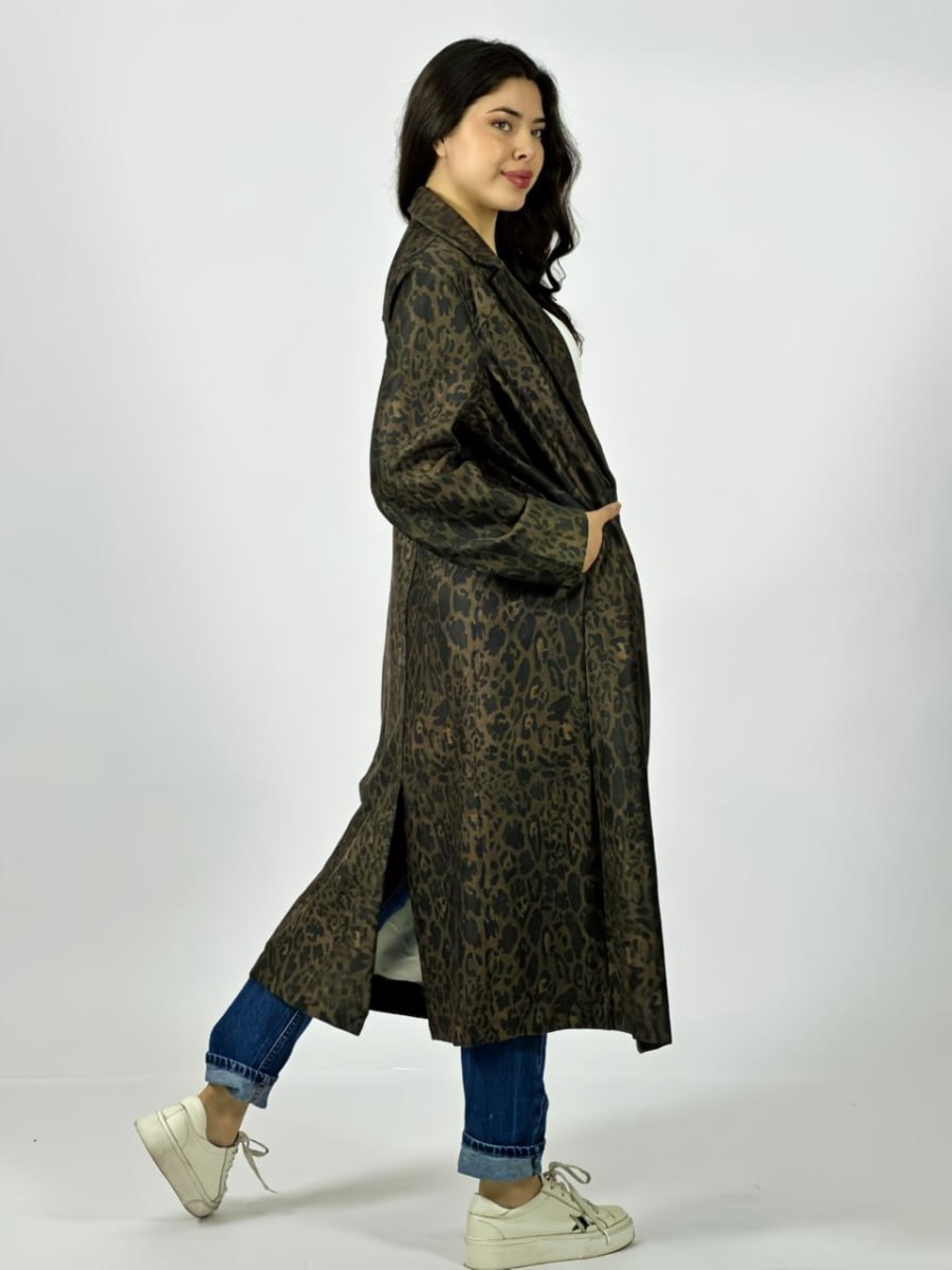Chaqueta Gamuza Diseño Print A1-298