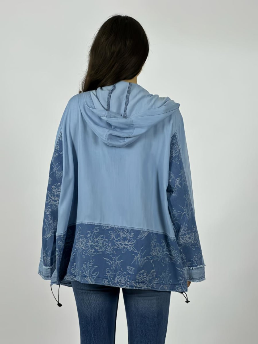Chaqueta Mezclilla Con Cierre Relieves A1-104