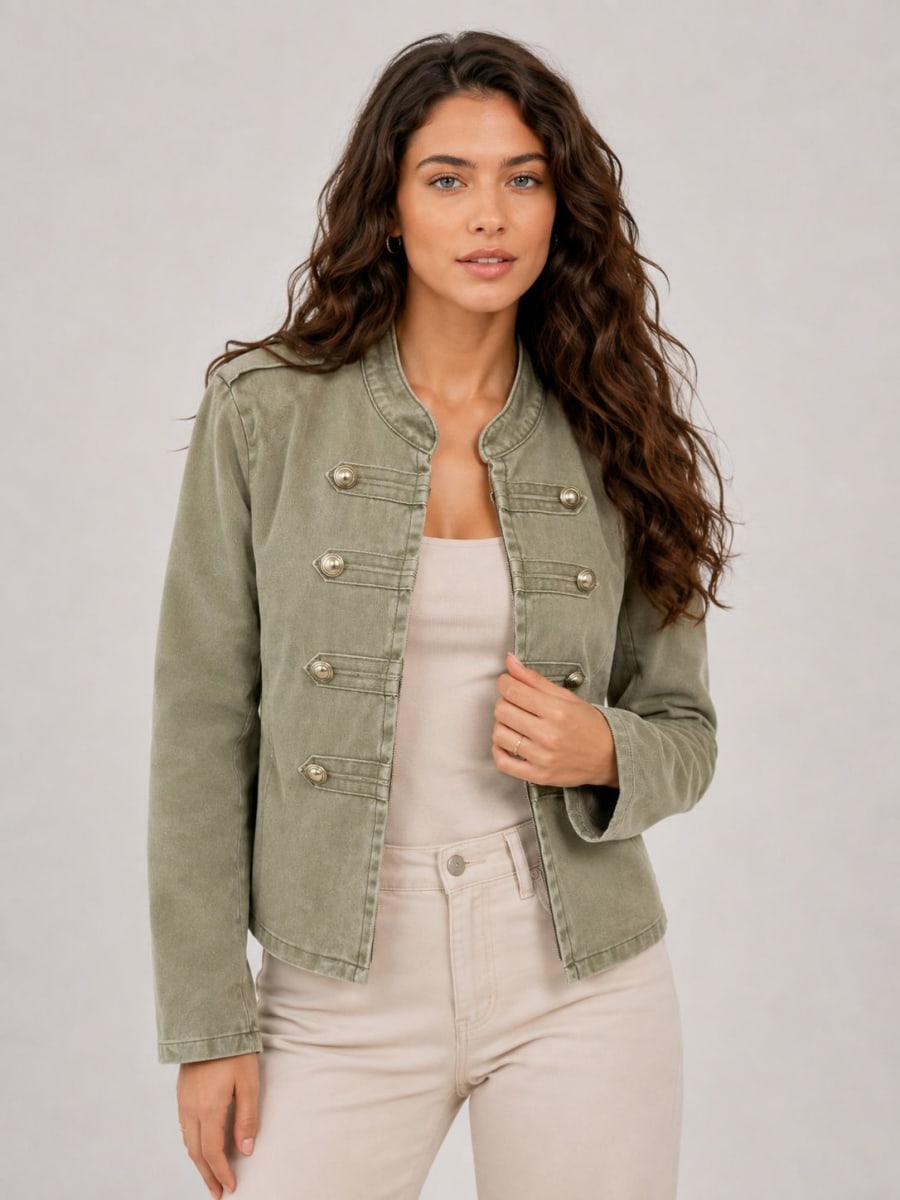 Chaqueta Mezclilla Estilo Napoleon A3-751