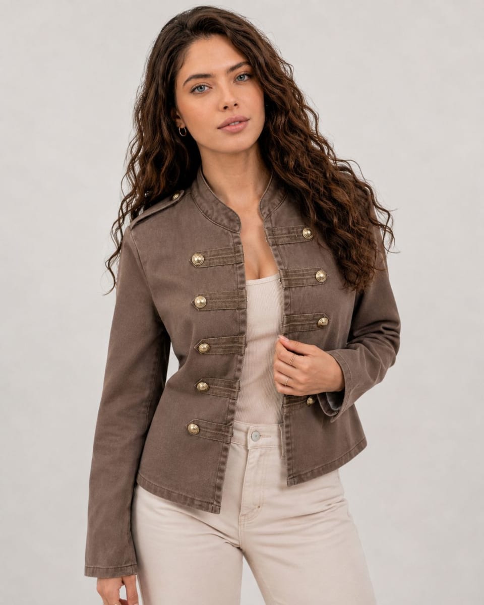 Chaqueta Mezclilla Estilo Napoleon A3-752