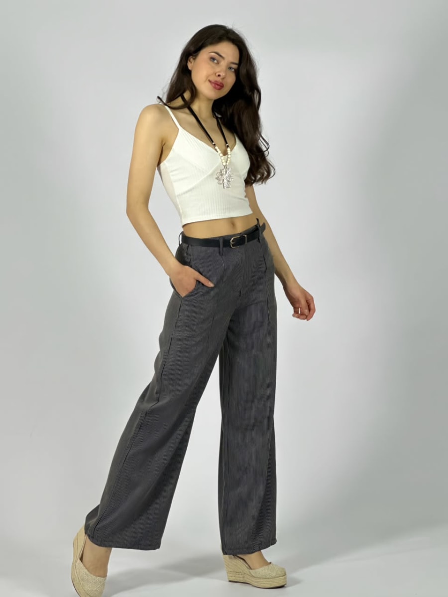 Palazo Casual Con Bolsillos A2-5811