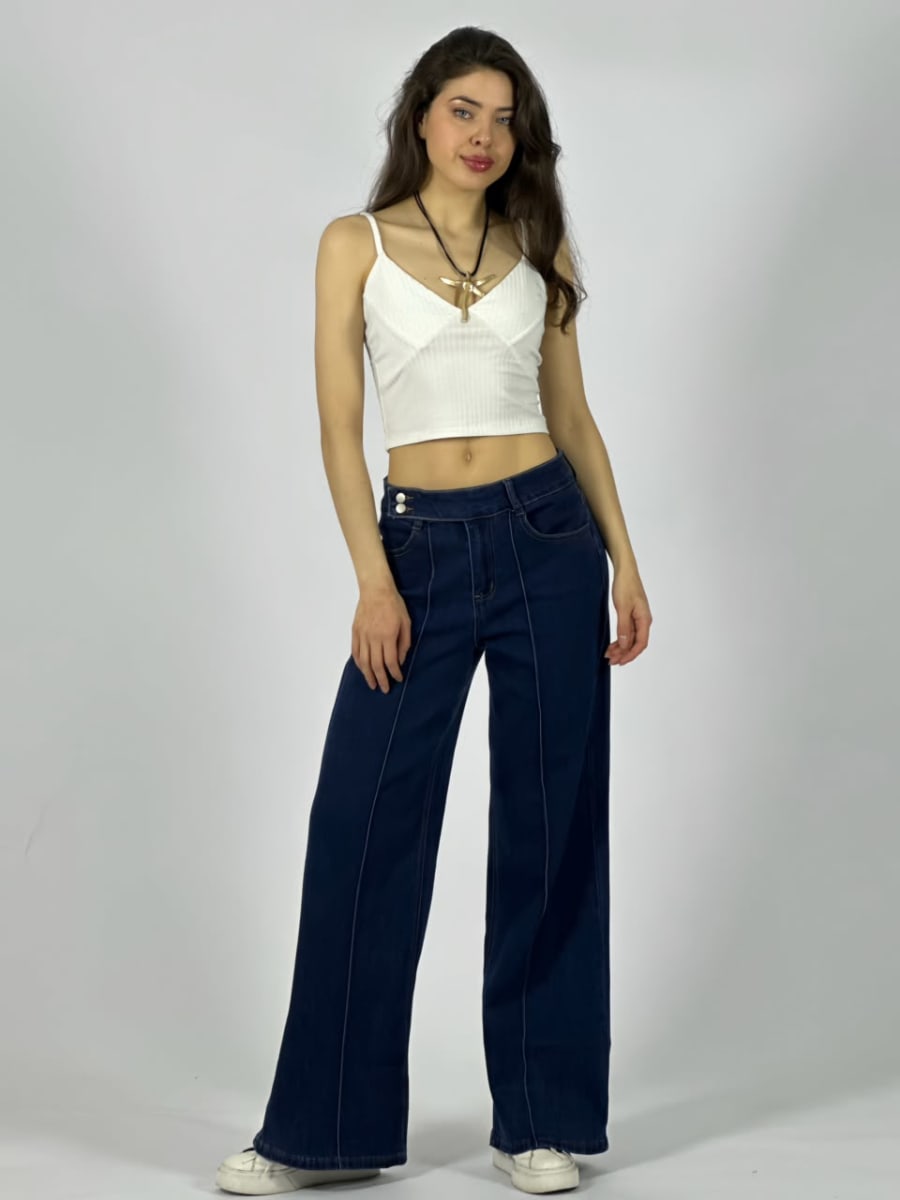 Jeans Elasticado Costura Vertical A1-255
