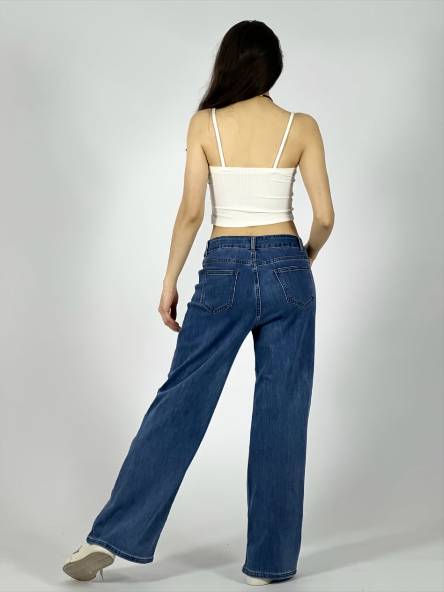 Jeans Elasticado Costura Vertical A1-254
