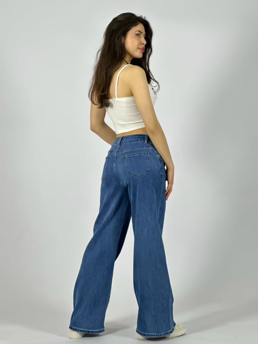 Jeans Elasticado Costura Vertical A1-253