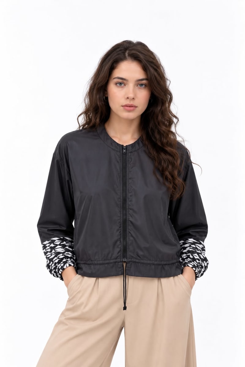 Bomber Satin Dorso Estampado LA RIVIERA Mediterranea A1-426