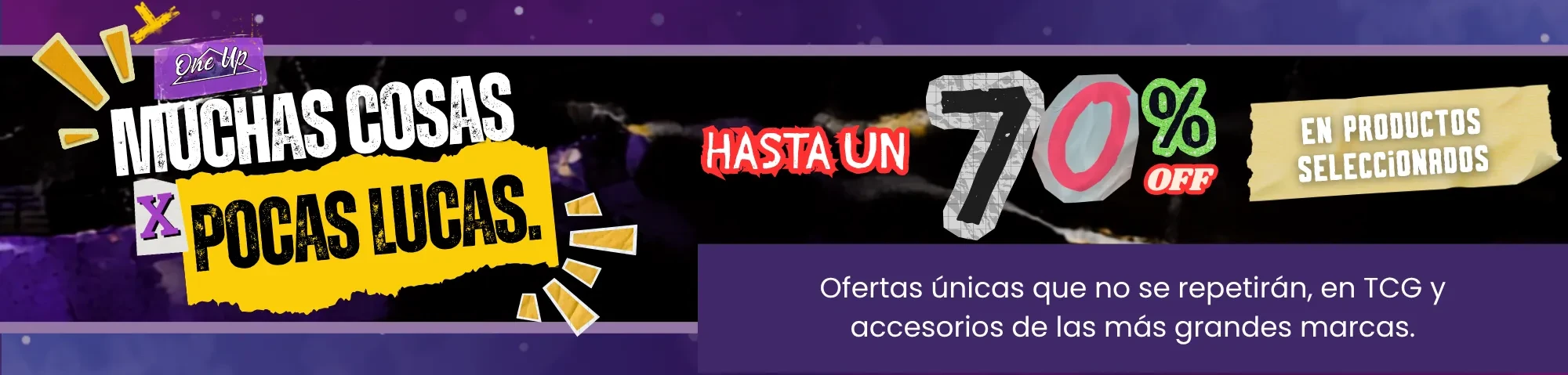 MUCHAS COSAS X POCAS LUCAS