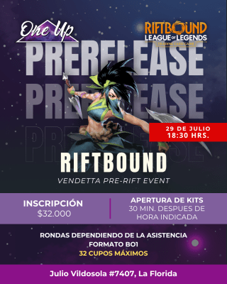 Vendetta Pre-Rift Event (29 de julio)