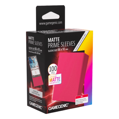 Protectores Matte Prime Sleeves - Red