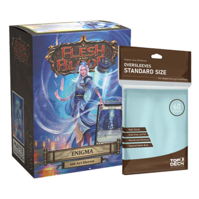 Protector Dragon Shield Art Matte Standard Flesh & Blood - Enigma + Cubre Protector Top Deck