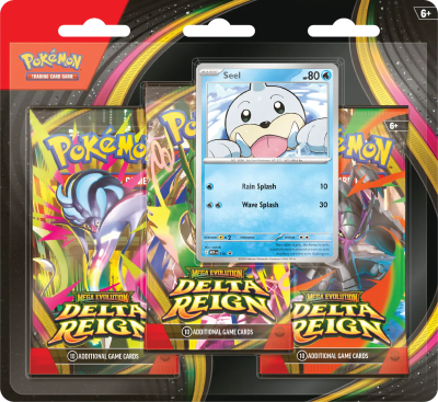[PREVENTA] Pokémon TCG Mega Evolution - Delta Reign - 3-Pack Blister (Ingles)