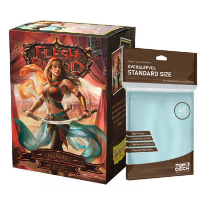 Protector Dragon Shield Art Matte Standard Flesh & Blood - Kassai + Cubre Protector Top Deck