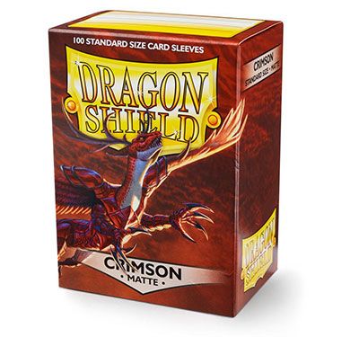 Protector Dragon Shield Estandar Matte 100u. - Crimson1