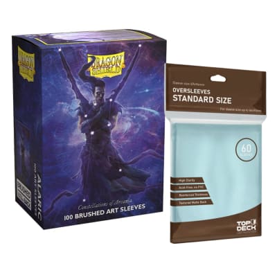 Protector Dragon Shield Art Brushed Constellation - Alaric + Cubre Protector Top Deck1