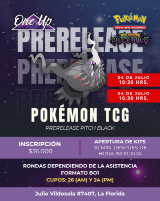 Prerelease Pokémon Pitch Black [AM] + [PM]1