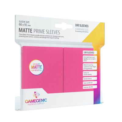 Protectores Matte Prime Sleeves - Pink Protectores Matte Prime Sleeves - Pink