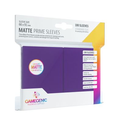 Protectores Matte Prime Sleeves - Purple Protectores Matte Prime Sleeves - Purple