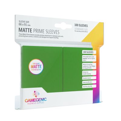 Protectores Matte Prime Sleeves - Green Protectores Matte Prime Sleeves - Green