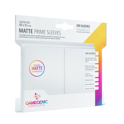 Protectores Matte Prime Sleeves - White Protectores Matte Prime Sleeves - White