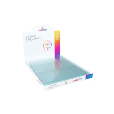 Display 50 Hojas para Archivador Ultrasonic 9-Pocket Topload - Clear