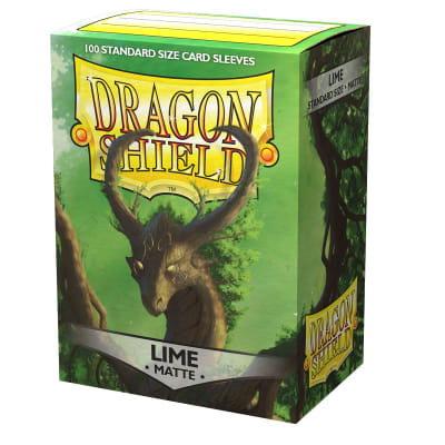Protector Dragon Shield Standard Matte (100) - Lime