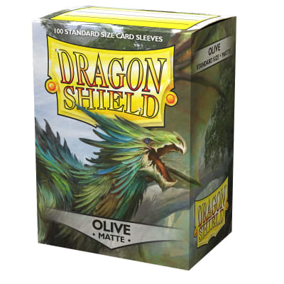 Protector Dragon Shield Standard Matte (100) - Olive Protector Dragon Shield Standard Matte (100) - Olive