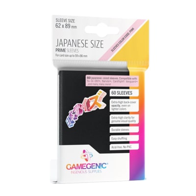 Protectores Gamegenic Japanese Size - Black1