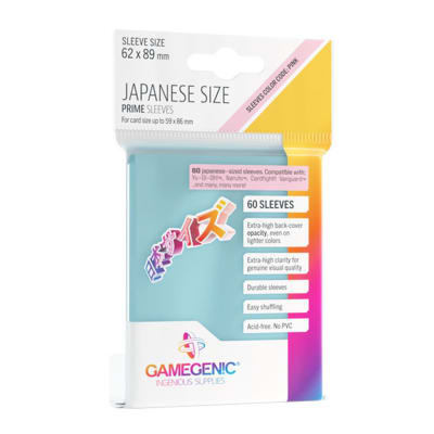 Protectores Gamegenic Japanese Size - Clear1
