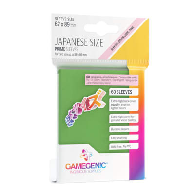 Protectores Gamegenic Japanese Size - Green