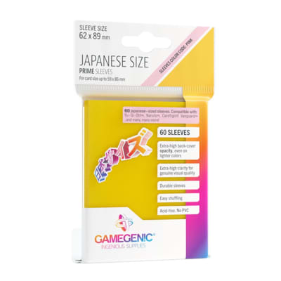 Protectores Gamegenic Japanese Size - Yellow1
