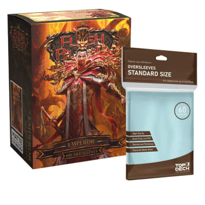 Protector Dragon Shield Art Matte Standard Flesh & Blood - Emperor + Cubre Protector Top Deck