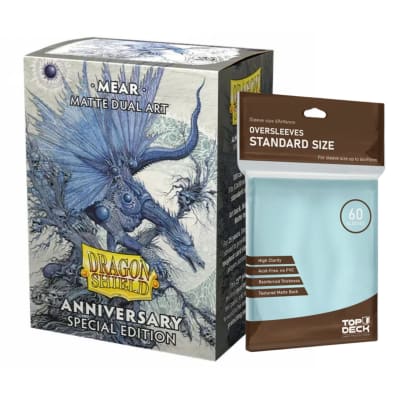 Protector Dragon Shield Standard Art Dual Matte - Mear + Cubre Protector Top Deck1