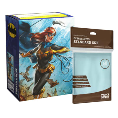 Protector Dragon Shield Art Brushed Batman Series - Batgirl + Cubre Protector Top Deck