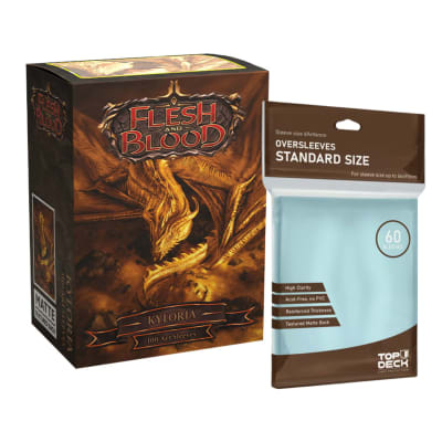Protector Dragon Shield Art Matte Standard Flesh & Blood - Kyloria + Cubre Protector Top Deck