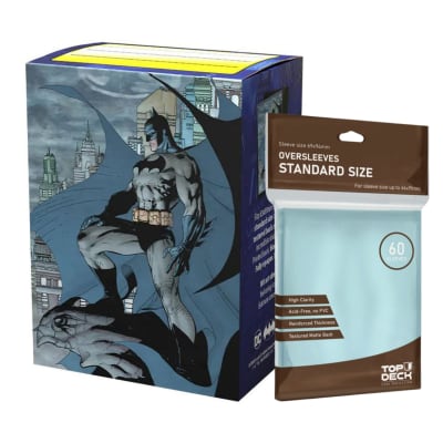 Protector Dragon Shield Art Dual Matte Standard - Batman + Cubre Protector Top Deck