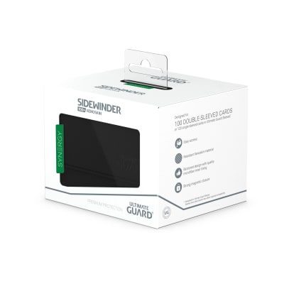Deckbox Ultimate Guard Sidewinder 100+ Synergy - Black/Green