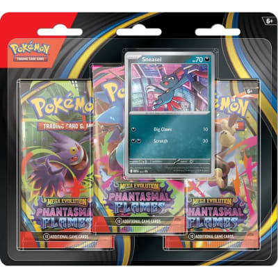 Pokémon TCG: Phantasmal Flames - 3-Pack Blister Sneasel (Español)1