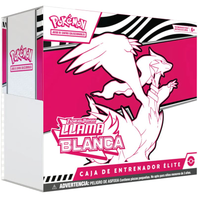 Pokemon TCG Escarlata y Púrpura - Llama Blanca - Caja Entrenador Elite Español
