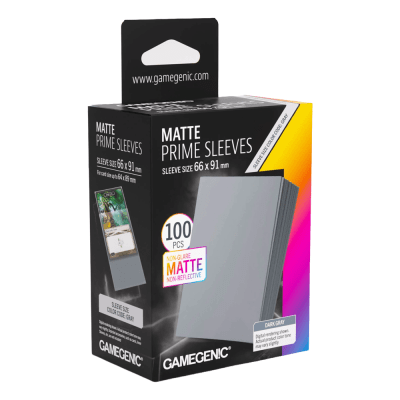Protectores Matte Prime Sleeves - Dark Gray