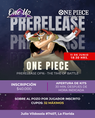 Prerelease OP16 [11 de Junio]