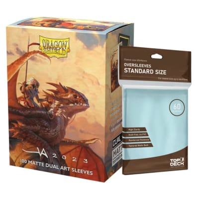 Protector Dragon Shield Art Dual Matte Signature Series - The Adameer + Cubre Protector Top Deck1