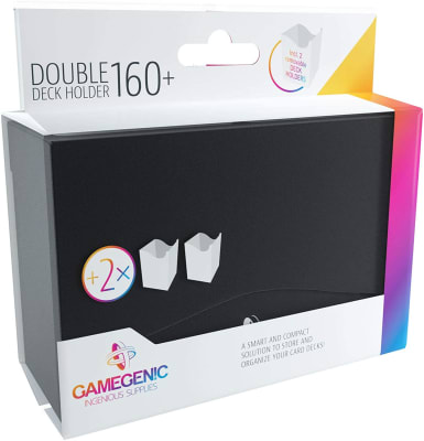 Deckbox Double Deck Holder 160+ Cartas - Black