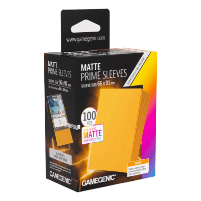 Protectores Matte Prime Sleeves - Orange1
