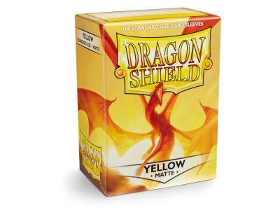 Protector Dragon Shield Standard Matte 100u. - Yellow