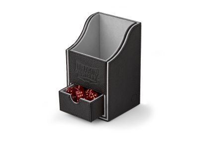 DeckBox Nest para 100 cartas Gris con porta dados Dragon Shield 