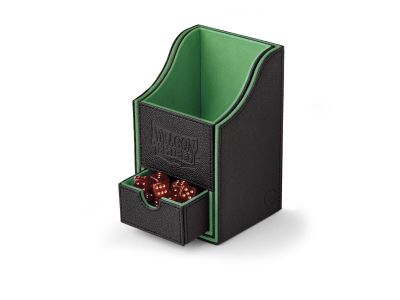DeckBox Nest para 100 cartas Verde con porta dados Dragon Shield 1