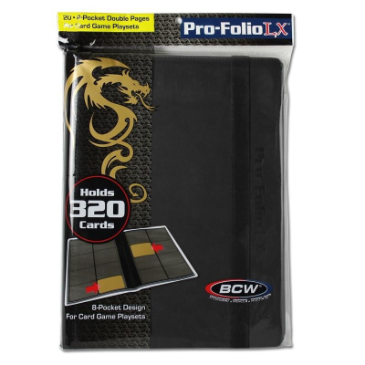 Carpeta Gaming Pro-Folio 320 Cartas LX - Negra1