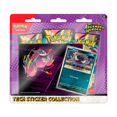 Pokémon TCG: Ascended Heroes - Tech Sticker Collection - Gastly (Español)