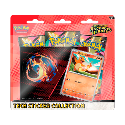 Pokémon TCG: Ascended Heroes - Tech Sticker Collection - Charmander (Español)
