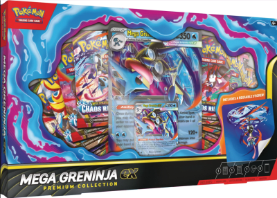 Pokémon TCG: Mega Greninja ex Premium Collection Inglés